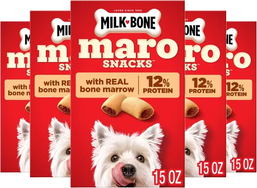 Vista 11 de Milk-Bone MaroSnacks Golosinas para perros pequeños con sabor a tocino con médula ósea, 40 onzas (paquete de 2) (el diseño del empaque puede variar)