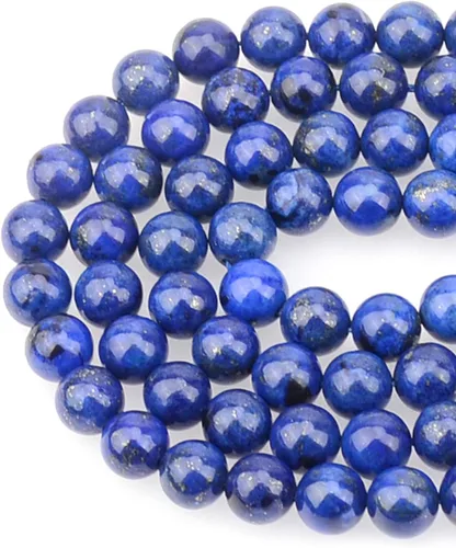 Vista 12 de Cuentas sueltas de 0.315 pulgadas/8mm de piedra natural redonda para hacer joyas con cordón elástico
