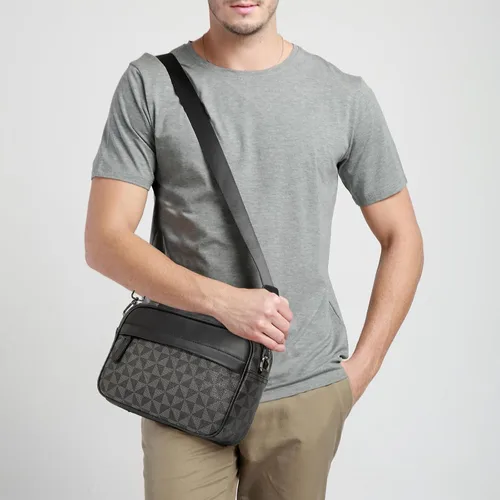 Vista 7 de Bolso cruzado para hombre, bolso de hombro para hombre para ir al trabajo, bolso de viaje Bolso de trabajo para hombre pequeño