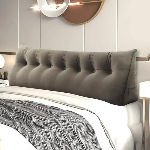 Vista 24 de Almohada de cuña para cabecero de cama Almohada pequeña de refuerzo para cabecera Almohada de lectura para sentarse en la cama para adultos, cojín