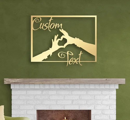 Vista 9 de Mariposa y corazones, arte de pared de metal personalizado, decoración moderna del hogar, decoración de pared de metal, regalo de inauguración