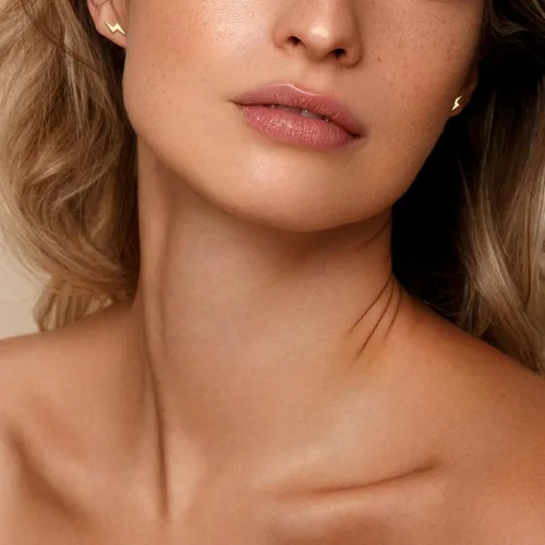 Vista 5 de Shcyee Aretes de plata de ley 925 con diseño de rayos para mujeres y hombres, hipoalergénicos, para uso diario, joyería de regalo