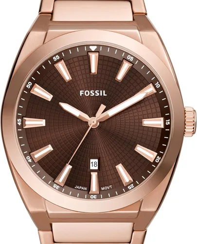 Vista 4 de Fossil Everett - Reloj para hombre con correa de acero inoxidable o cuero
