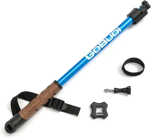 Vista 8 de Cámara de acción Selfie Stick compatible con todos los modelos GoPro/poste de montaje con correa de muñeca para cámara Hero 2, 3, 4, 5 Extensible