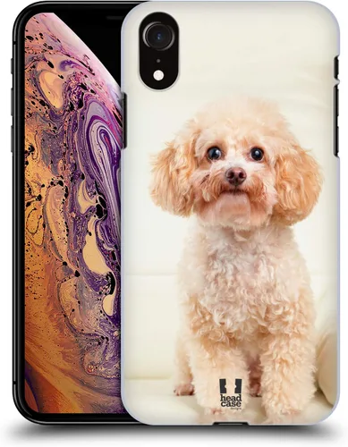 Vista 22 de Head Case Designs Estuche rígido para perros y perros en blanco y negro compatible con Apple iPhone XR calzones para perro blanco y negro.