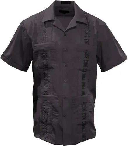 Vista 17 de Gravity Threads Camisa de verano Guayabera para hombre
