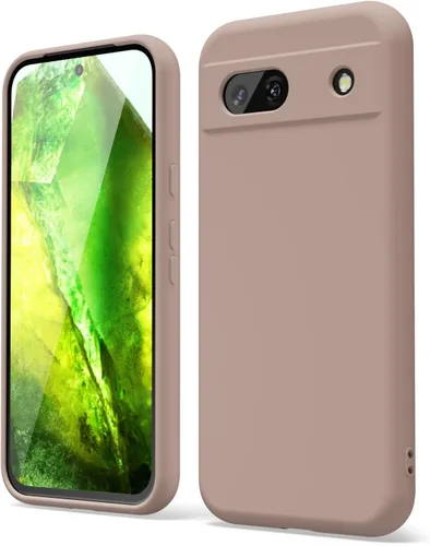 Vista 48 de oakxco para Google Pixel 6A Funda de teléfono de silicona líquida, diseño estético lindo y delgado para mujer y niña, cubierta de gel suave, lisa