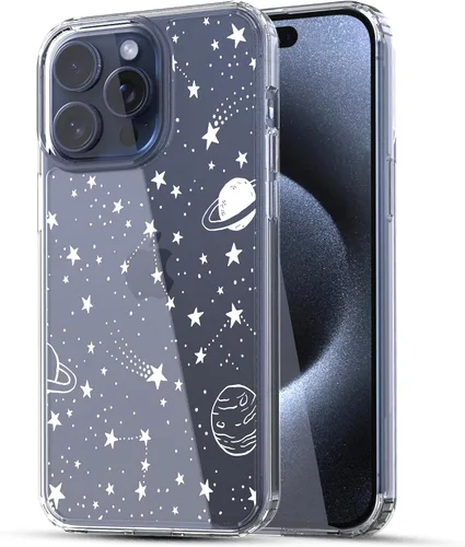 Vista 12 de RANZ Funda para iPhone 15, serie antiarañazos, a prueba de golpes, transparente de policarbonato duro + funda protectora de TPU para iPhone 15