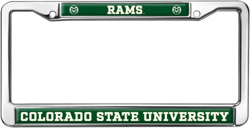 Vista 91 de Texas A&M University - Texarkana Mascot - Marco de metal estándar para placa de matrícula de tamaño completo