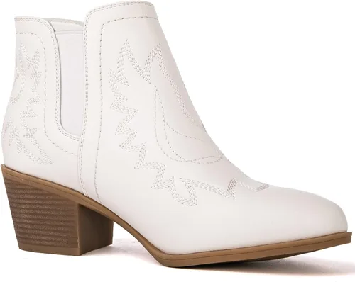 Vista 3 de GLOBALWIN Botas de tobillo para mujer, botas vaqueras del oeste