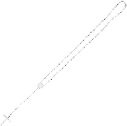 Vista 5 de SM Rosario de acero inoxidable oro plata 0118in-0315in CCB perlas cruz Y collar de 50 a 299in cadena para mujeres hombres 0236in 20 pulgadas 4