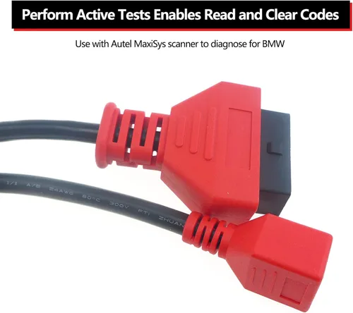 Vista 4 de Conector de cable OBD2 para Autel MaxiSYS Pro MS908P, cable de programación para BMW, adaptador OBD II de 16 pines, herramienta de escaneo de cable