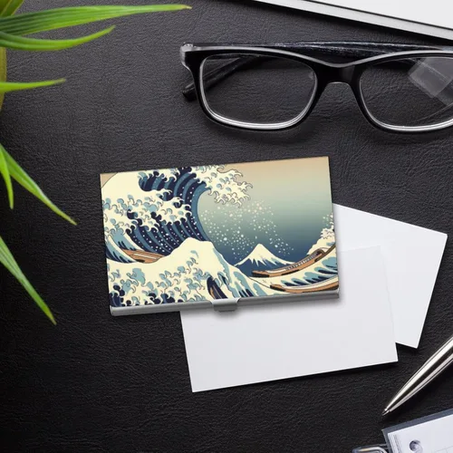 Vista 5 de Gran soporte para tarjetas de visita Fuji, funda de bolsillo para tarjetas de visita delgada, tarjetero para tarjetas de visita, tarjetero