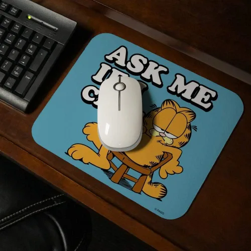 Vista 2 de Garfield Pregúntame si me importa alfombrilla de mouse delgada de perfil bajo