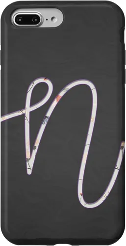 Vista 12 de Carcasa para iPhone 16 con monograma de letra N de plata clara