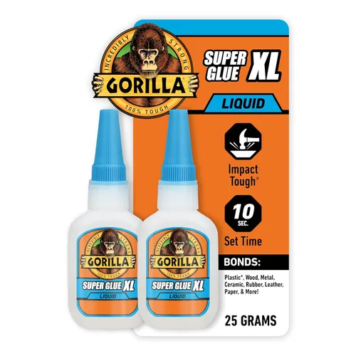 Vista 10 de Gorilla Super Glue, pegamento transparente, 20 gramos (paquete de 1) - Todo propósito y configuración rápida para proyectos y reparaciones