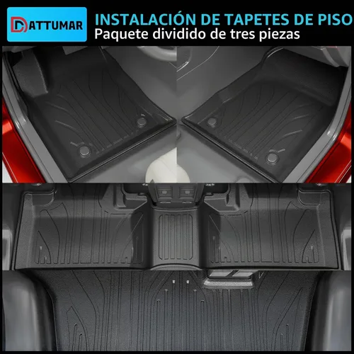 Vista 3 de Floor Mats Set (7 PCS) for 2016-2025 2026 Dodge Durango 7-Seater