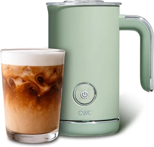 Vista 10 de COOK WITH COLOR Vaporizador y espumador eléctrico 4 en 1, calentamiento y espuma de 2 minutos, máquina de espuma fría y caliente para café, latte