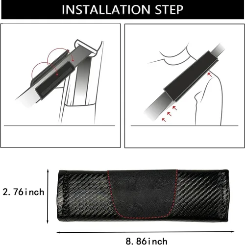 Vista 3 de Funda de cinturones de asiento para K 5 Optima 2016-2023 GT Line, cubierta de cuero para cinturón de asiento, protector de correa de hombro