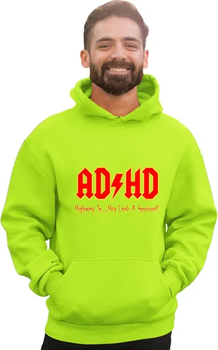 Vista 21 de Go All Out Sudadera con capucha para hombre y mujer con texto en inglés "Highway To Hey Look A Squirrel
