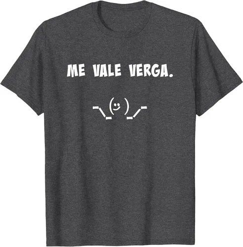 Vista 6 de Camisa Chistosa Funny Latin Shirt en español. Camiseta Asphalt Grey