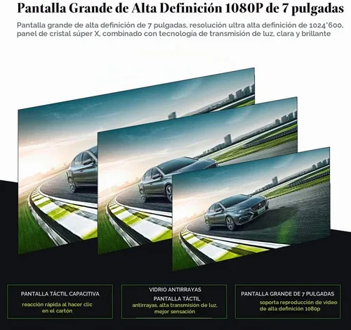 Vista 7 de Hikity Estéreo del coche de la pantalla táctil del solo DIN de 7 pulgadas