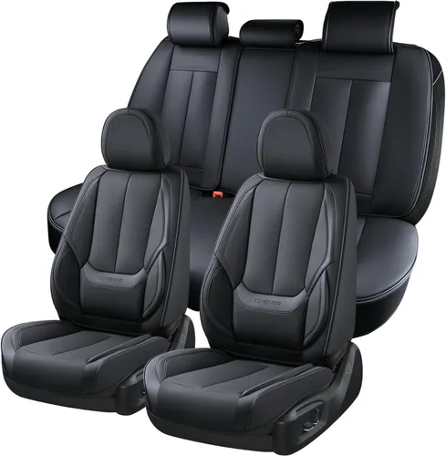 Vista 17 de Coverado - Fundas de asiento de automóvil, fundas de asiento delantero, funda de asiento de automóvil, protector de asiento de automóvil Beige