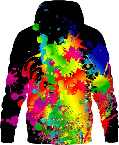 Vista 2 de Asylvain Sudadera con capucha unisex con estampado 3D para hombre y mujer, con bolsillo