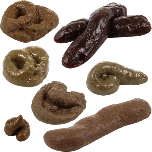 Vista 9 de Chivao 7 piezas de caca falsa realista para bromas, juguetes de truco y bromas prácticas para suministros de fiesta del día de los inocentes