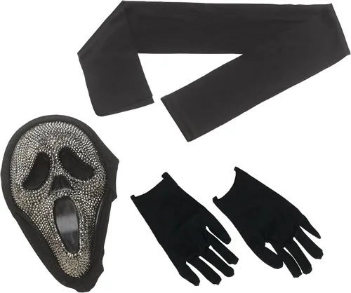 Vista 9 de Fun World Disfraz de cara fantasma para niños, grande 12-14, polvo de pistola