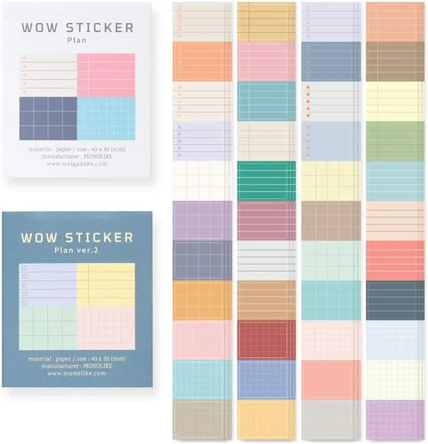 Vista 21 de Monolike Wow Sticker Ancien Fleur + Set de Póster Vintage - Mini Tamaño Lindas Calcomanías, Calcomanías Cuadradas