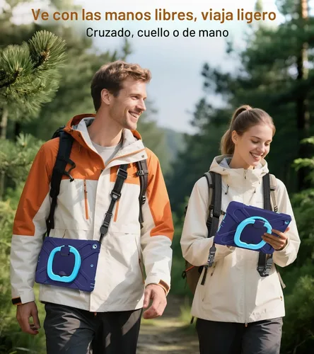 Vista 7 de BATYUE - Funda a prueba de golpes para iPad 9ª/8ª/7ª generación (10,2 pulgadas) - Azul marino A01-Azul marino