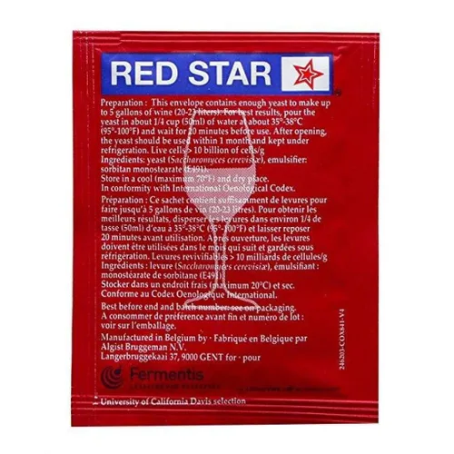 Vista 3 de Red Star Premier Classique - Levadura de vino, paquete de 0.18 oz