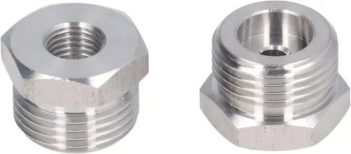 Vista 8 de Adaptador de barril de cerveza de 2 piezas, adaptador de grifo de cerveza de acero inoxidable, accesorios de barril de bloqueo de bola, conector