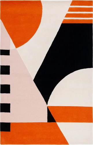 Vista 14 de SAFAVIEH Rodeo Drive Collection - Alfombra de pasillo, 2 pies 3 pulgadas x 8 pies, negro y verde, hecho a mano, lana abstracta moderna de mediados
