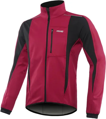 Vista 33 de Chaqueta térmica para ciclismo (tejido Softshell, resistente al viento, impermeable, 15K) de ARSUXEO