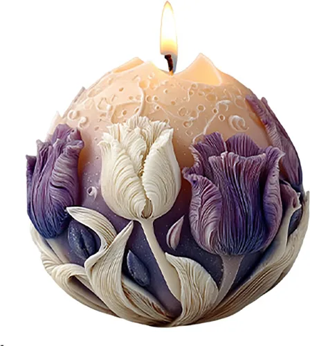 Vista 6 de Molde multiusos para manualidades – Molde de silicona para rosas – Manos de garra, rosa, calavera, fantasma, molde de vela 3D – Moldes para hacer
