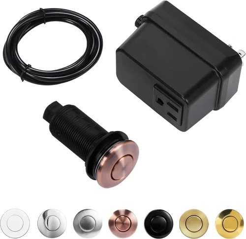 Vista 13 de Interruptor de Triturador de Basura, Kit Inalámbrico de Encendido y Apagado por Aire para Eliminador de Desperdicios de Alimentos, Plástico Negro