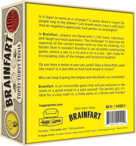 Vista 2 de Hygge Games Brainfart Topsy Turvy - Juego de trivia, color arena