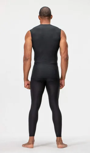 Vista 3 de DEVOPS Paquete de 3 camisas de compresión atléticas sin mangas para hombre (paquete de 3)