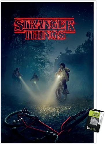 Vista 7 de Netflix Stranger Things - Póster de pared para bicicletas con pasadores