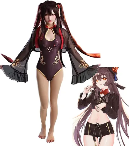 Vista 7 de Genshin - Traje de baño de anime para mujer, trajes de baño para niñas adolescentes