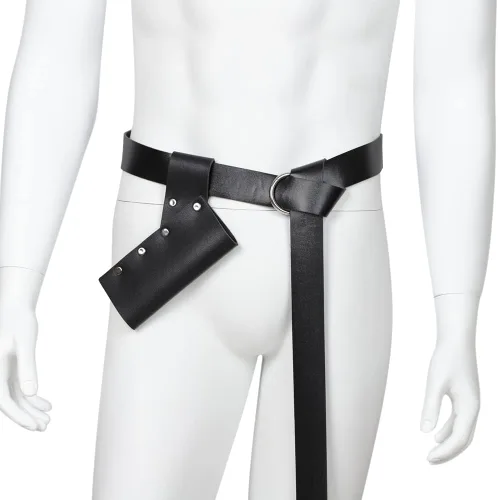 Vista 3 de Funda de cuero medieval para espada, daga de rana, accesorio universal para espada y cutlass para estoque