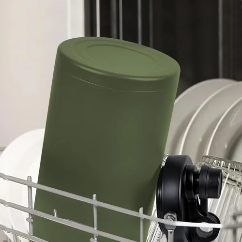 Vista 7 de Botella de agua de 1 galón aislada con popote, botella de agua de acero inoxidable de 128 onzas, boca ancha, doble vacío, apta para lavavajillas