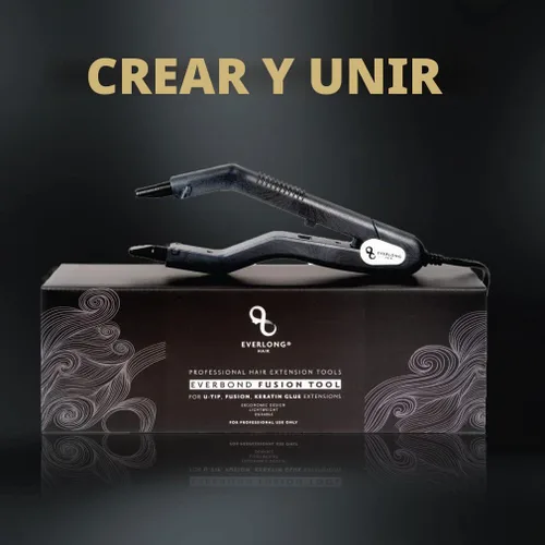 Vista 2 de everlong Hair - Herramienta de unión de fusión de cabello patentado de grado profesional, ergonómico, patentado, pegamento de queratina, conector