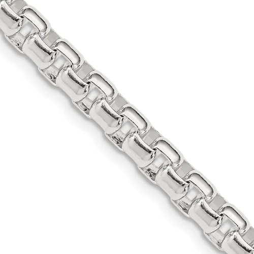 Vista 2 de IceCarats Collar de cadena de eslabones redondos de plata de ley 925 de 0.205 in