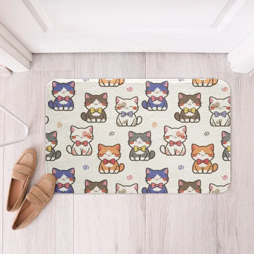 Vista 13 de Feelyou Tapetes de baño estampados, con patrón de sombrero occidental, para niños y niños, vaquera rosa, para ducha, accesorios de baño abstractos