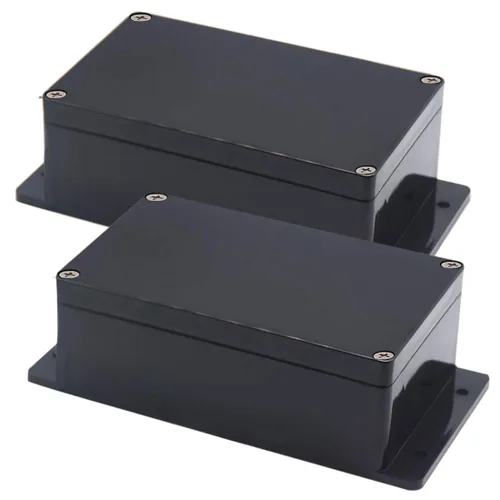 Vista 23 de Zulkit Caja de conexiones de plástico ABS a prueba de polvo, impermeable, IP65, cajas eléctricas universales, carcasa para proyectos con oreja fija