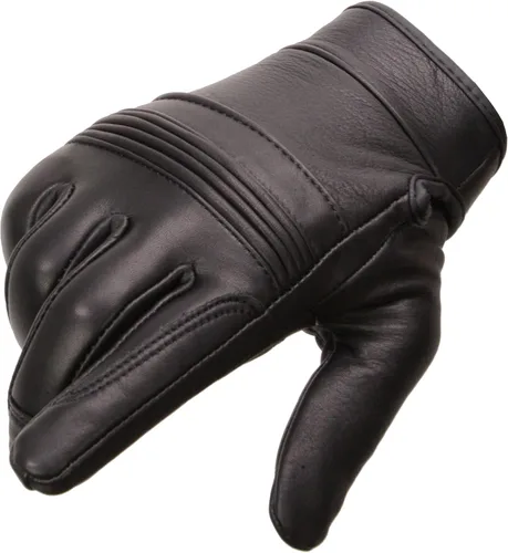 Vista 2 de Milwaukee Leather Guante de piel de vaca para hombre MG7535 con dedos flexibles, palma de gel