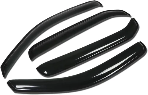 Vista 32 de Auto Dynasty 4 unidades de cinta en la visera de ventilación de ventana, deflector, protector de lluvia compatible con Nissan Maxima 2004-2008